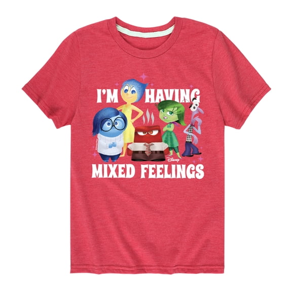 Inside Out - Mixed Feelings - Youth Boys Short Sleeve Graphic T-Shirt
