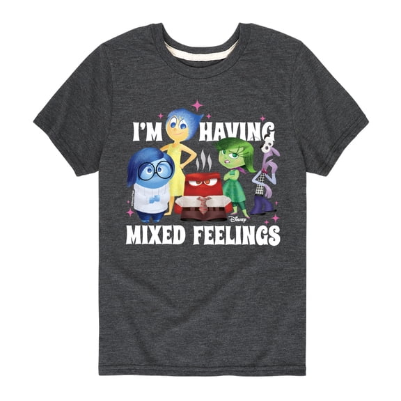 Inside Out - Mixed Feelings - Youth Boys Short Sleeve Graphic T-Shirt