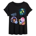 thumbnail image 1 of Inside Out - Multi Hit - Juniors Oversized Graphic T-Shirt, 1 of 4