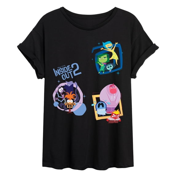 Inside Out - Multi Hit - Juniors Oversized Graphic T-Shirt