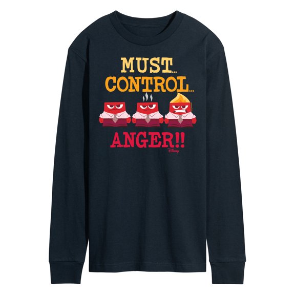 Inside Out - Must Control Anger - Men's Long Sleeve T-Shirt