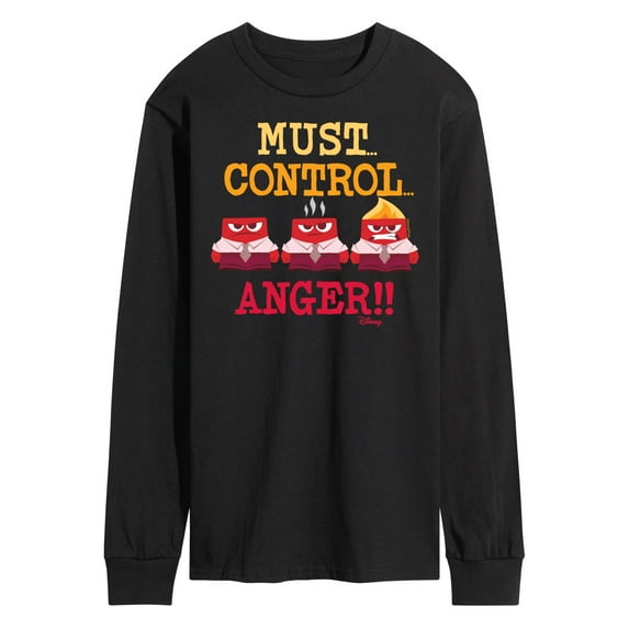 Inside Out - Must Control Anger - Men's Long Sleeve T-Shirt
