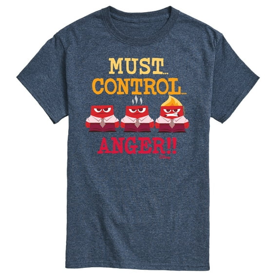 Inside Out - Must Control Anger - Men's Short Sleeve Graphic T-Shirt