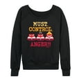 thumbnail image 1 of Inside Out - Must Control Anger - Women's Lightweight French Terry Long Sleeve Shirt, 1 of 5