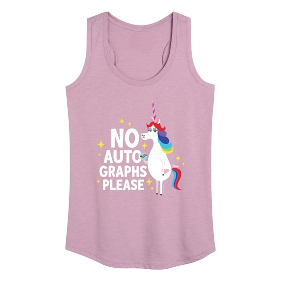 Inside Out - No Autograph Please - Women's Racerback Tank Top