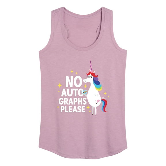 Inside Out - No Autograph Please - Women's Racerback Tank Top