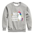 thumbnail image 1 of Inside Out - No Autographs Please - Toddler And Youth Crewneck Fleece Sweatshirt, 1 of 5