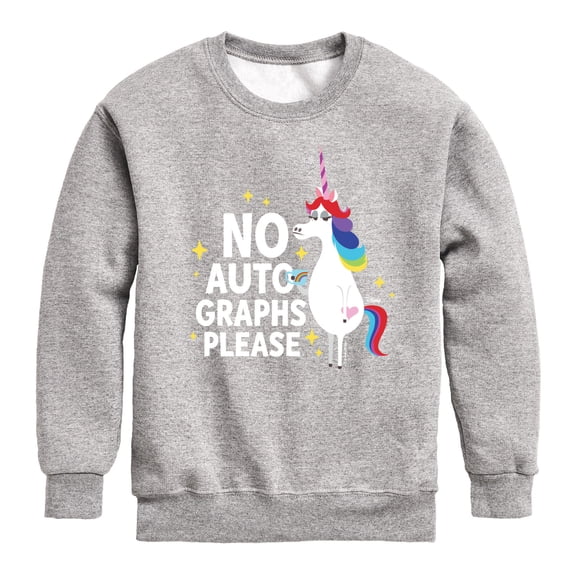 Inside Out - No Autographs Please - Toddler And Youth Crewneck Fleece Sweatshirt