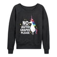 thumbnail image 1 of Inside Out - No Autographs Please - Women's Lightweight French Terry Long Sleeve Shirt, 1 of 5