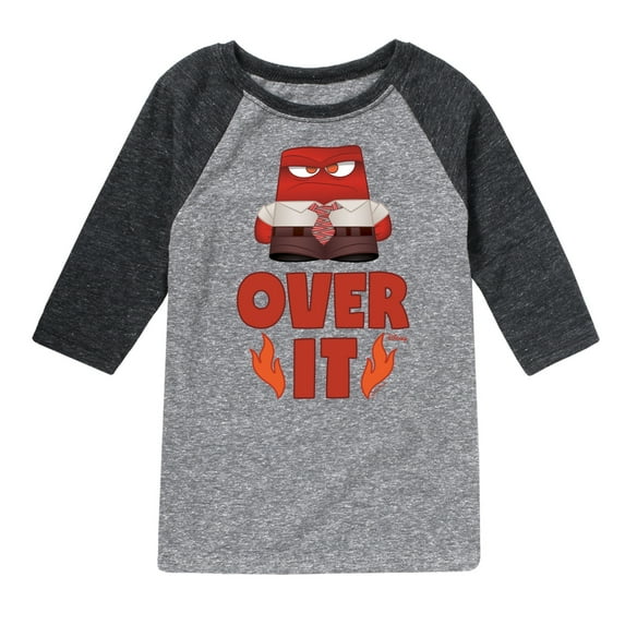 Inside Out - Over It -Toddler And Youth Raglan Graphic T-Shirt