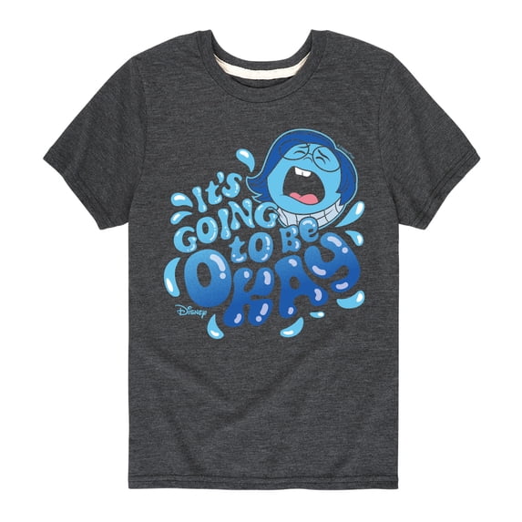 Inside Out - Sadness: It's Going To Be Okay - Youth Boys Short Sleeve Graphic T-Shirt
