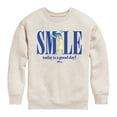 thumbnail image 1 of Inside Out - Smile Joy Boys' Graphic Long Sleeve Fleece Sweatshirt, 1 of 4