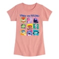 thumbnail image 1 of Inside Out - Today, I'm Feeling Grid - Youth Girls Fitted Short Sleeve T-Shirt, 1 of 4
