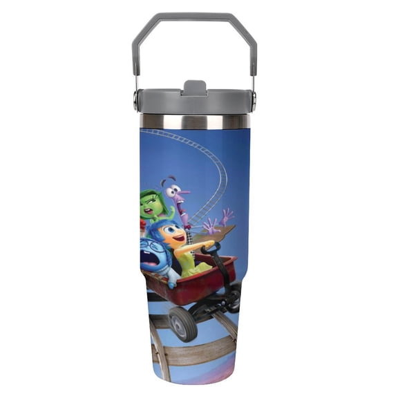 Inside O-u Tumbler with Lid 30Oz Water Cup Vacuum Insulated Stainless Steel Water Bottle