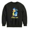 thumbnail image 1 of Inside Out - With Sadness Comes Joy - Toddler And Youth Crewneck Fleece Sweatshirt, 1 of 5