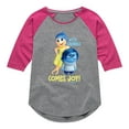 thumbnail image 1 of Inside Out - With Sadness Comes Joy - Toddler And Youth Girls Raglan Graphic T-Shirt, 1 of 4