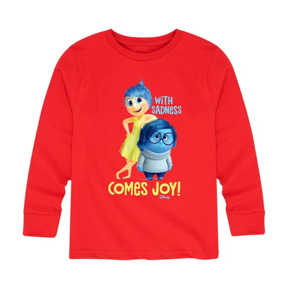 Inside Out - With Sadness Comes Joy - Toddler And Youth Long Sleeve Graphic T-Shirt