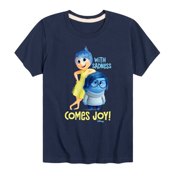Inside Out - With Sadness Comes Joy - Toddler And Youth Short Sleeve Graphic T-Shirt