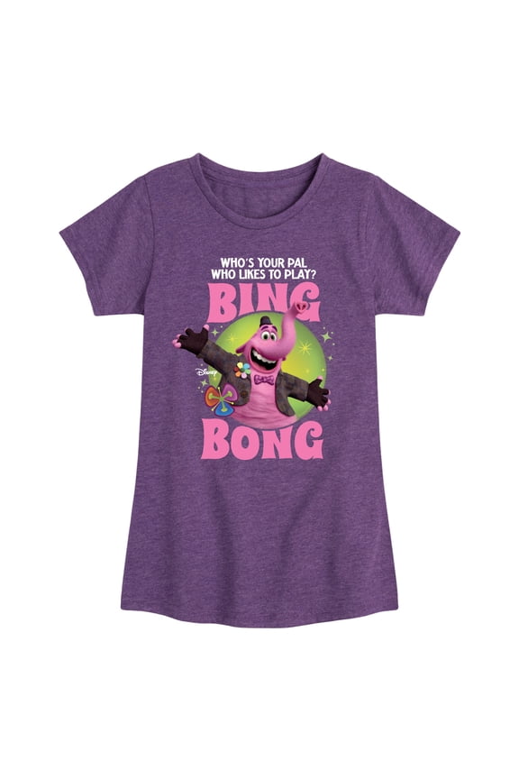 - Your Friend Bing Bong - Toddler And Youth Girls Short Sleeve Graphic T-Shirt