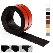 Bnell Wall Protector 2.36" Self Adhesive Flexible Wall Corner Trim for Inside & Outside Corners, Floor Gap Cover Transition Strip 10FT_Black
