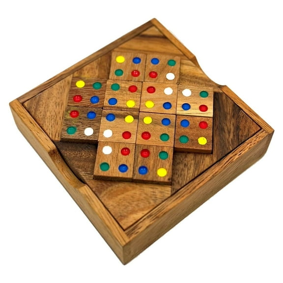 Color Match 12 Pieces Brain Teaser Puzzle