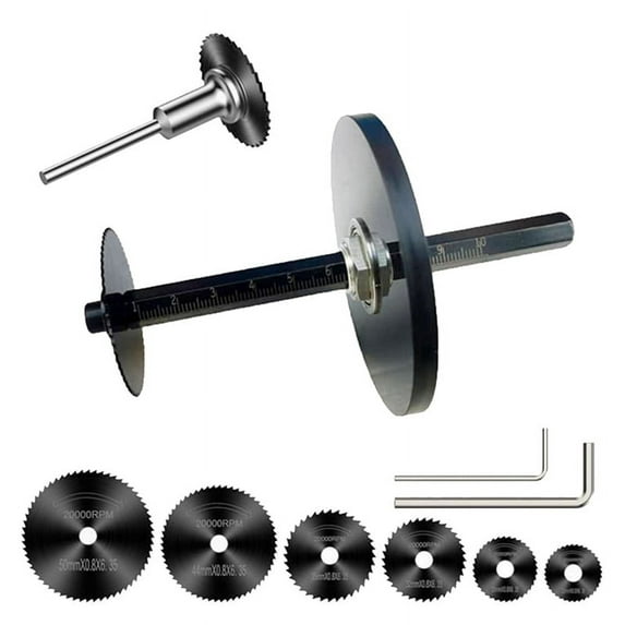Inside Pipe Cutter,6 Pcs Saw Tooth Blades with 4 Inch Scale 1/4Inch Hex Shank, Adjustable Depth Gauge, Cutter Tool Set