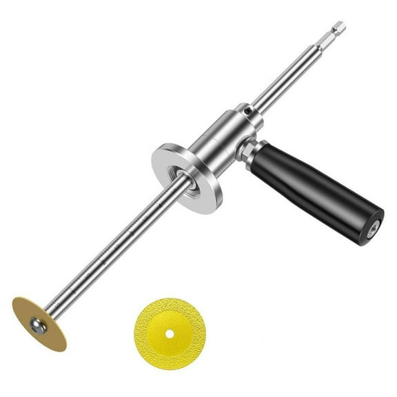 Inside Pipe Cutter with Handle, Pipe Cutter Tool with Diamond Grit Cutting Wheel for PVC Pipe, Inside PVC Pipe Cutter Fit for 1/2 to 8 Inch, 7 Adjustable Cutting Depth