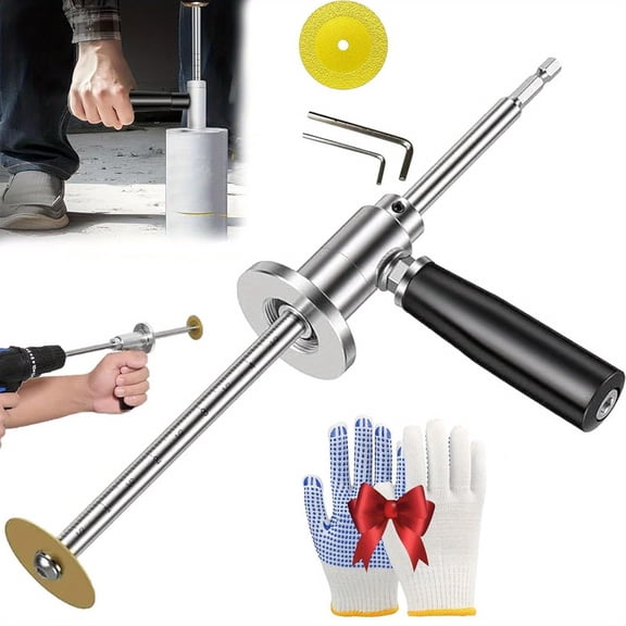 Inside Pipe Cutter for PVC Pipe, Internal/Inside PVC Pipe Cutter with Adjustable Depth Setting, Steel Pipe Cutter with Diamond G