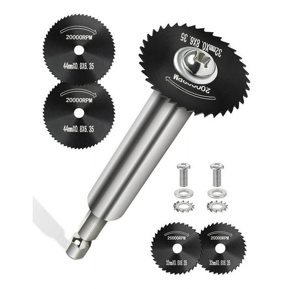 Inside Pipe Cutter for PVC with 5 Replacement Saw Blades, 1/4 Inch Hex Shank Impact Connect