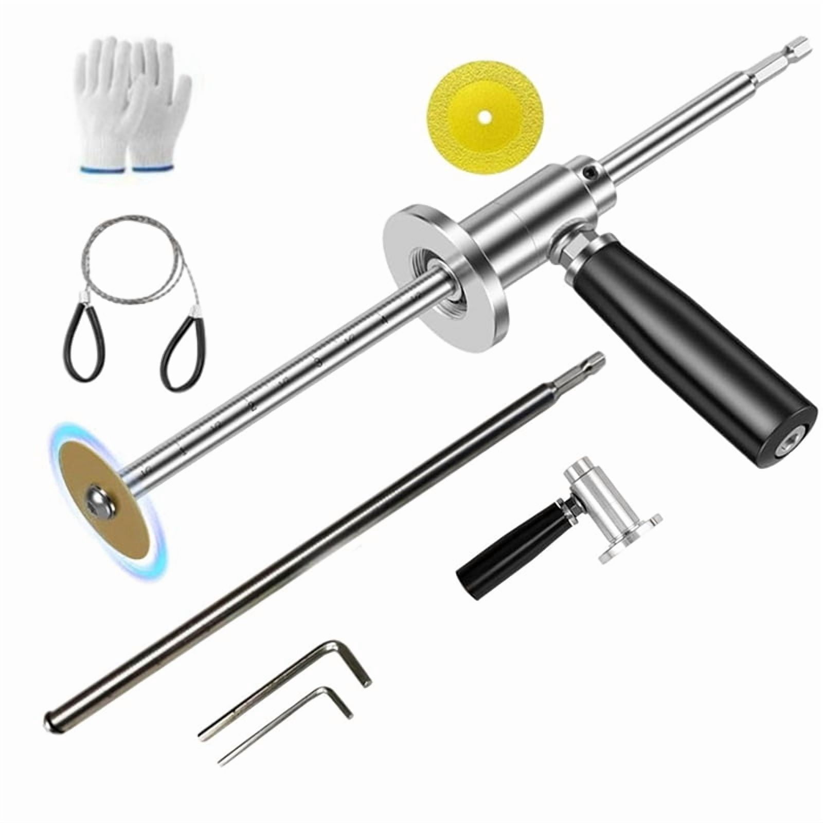 Pipe Driver Tool Inside Pipe Cutter for Pvc Pipe, 7inch Adjustable Cutting Depth Inside ...