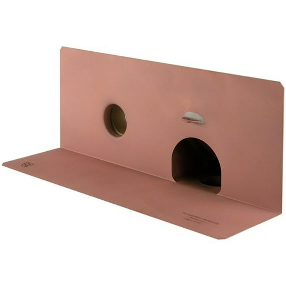 Inside Wall Parapet Roof Drain with Overflow Fitting Size: 4" No Hub