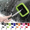 thumbnail image 1 of Inside Windshield Cleaning Tool, Car Windshield Cleaner Tool, Car Cleaning Kit, 180° Extendable Windscreen Demister Brush With 4 Reusable Pads For SUV RV Truck, 1 of 6