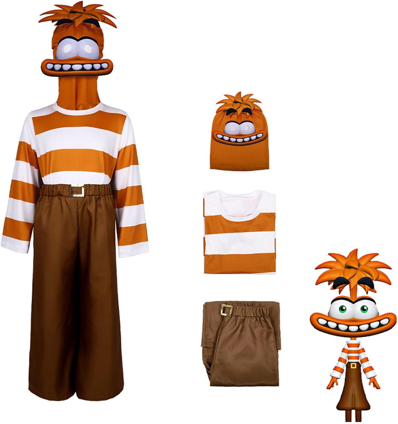 Inside out 2 Anxiety Cosplay Costume Full Set Halloween Costume