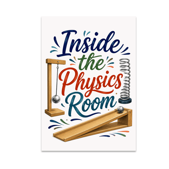 Inside the Physics Room Wall Art - Physics Classroom Enthusiast - 13x19 Poster Print
