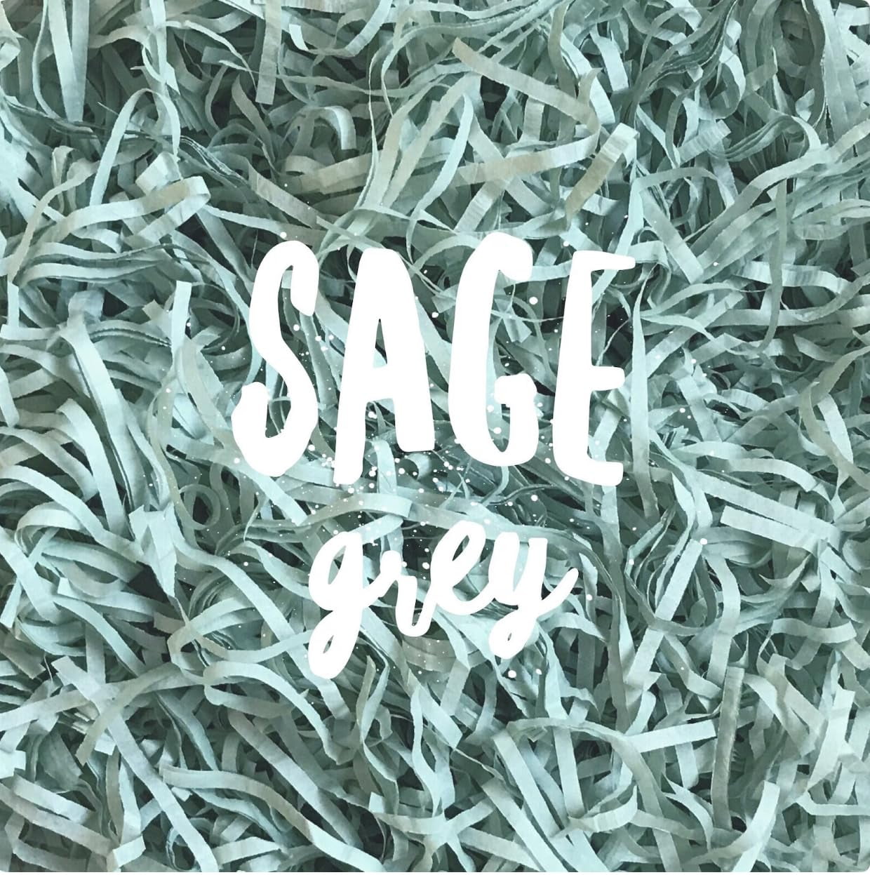 InsideMyNest Sage Green Shredded STF9 Tissue Paper Shred Box Filler