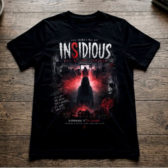 Insidious Out of the Further Red Door Vintage T-Shirt, Horror Movie Graphic Tee