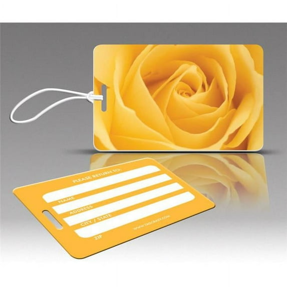 Insight Design 770498 TagCrazy Luggage Tags- Yellow Rose- Set of Three