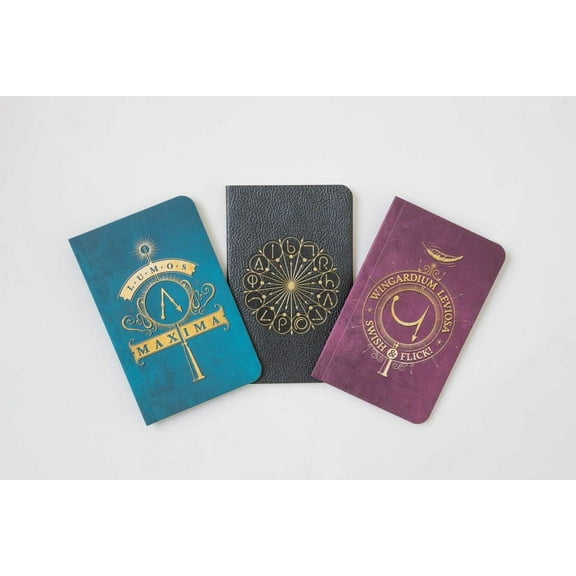 Insight Editions Harry Potter Spells Pocket Notebook Collection, 64 Pages, 3 Pieces