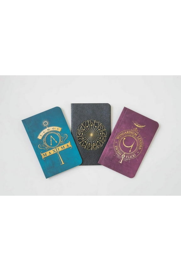 Insight Editions Harry Potter Spells Pocket Notebook Collection, 64 Pages, 3 Pieces