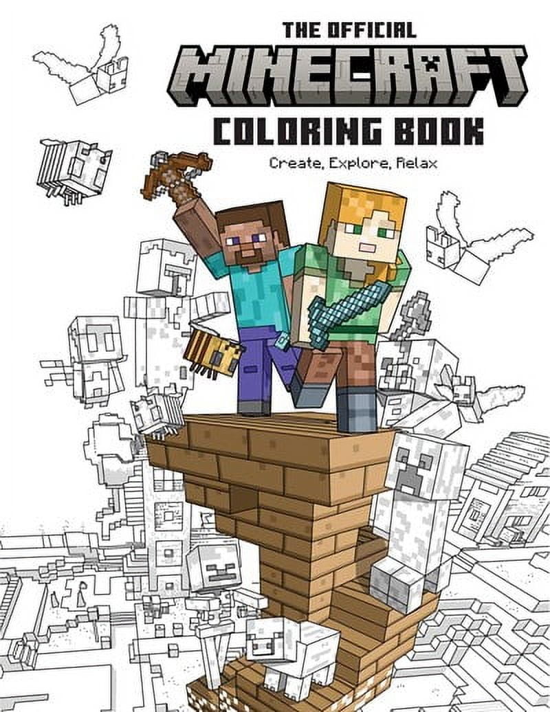 Insight Insight Editions: The Official Minecraft Coloring Book: Create, Explore, Relax!: Colorful Storytelling for Advanced Artists, 64 pages (Paperback) - Walmart.com