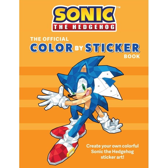 Sonic the Hedgehog: the Official Color by Sticker Book (Sonic Activity Book) (Paperback)