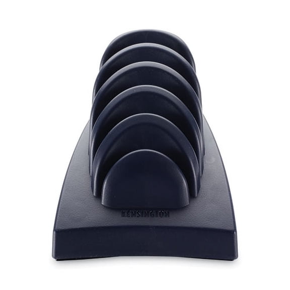 Insight Priority Puck Five-Slot Desktop Copyholder, Plastic, Blue | Bundle of 2 Each