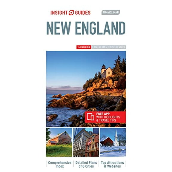 Pre-Owned Insight Guides Travel Map New England (Insight Guides Travel Maps) Paperback