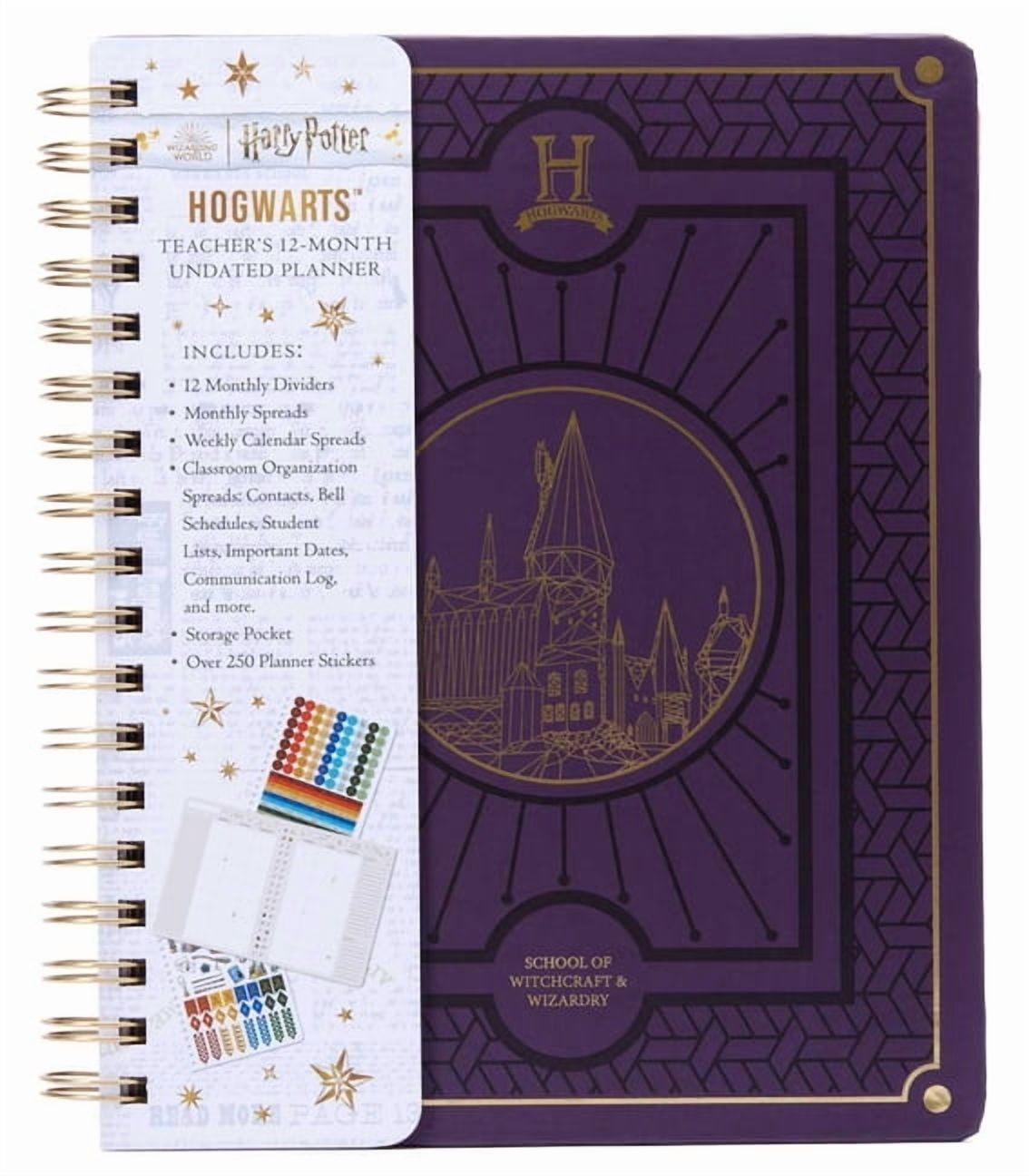 Insights Harry Potter Hogwarts 12-Month Undated Planner