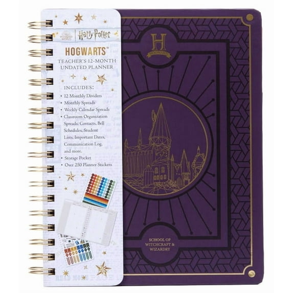 Insights Harry Potter Hogwarts 12-Month Undated Planner