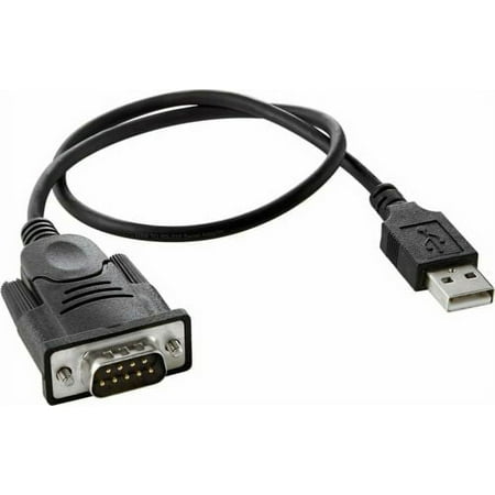 Insignia 1.3' USB-to-RS-232 (DB9) PDA/Serial Adapter Cable - Black NS-PU99501