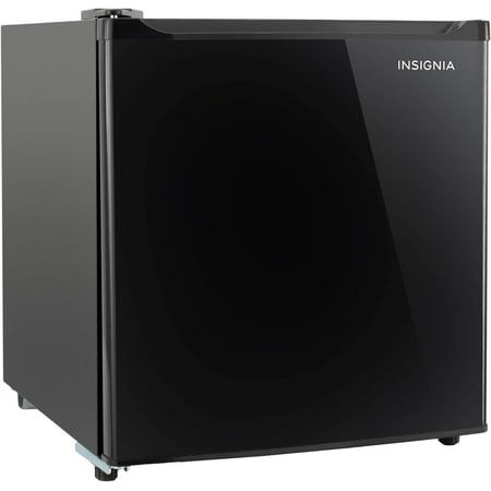 Insignia™ - 1.6 Cu. Ft. Mini Fridge with 12V Plug - Black