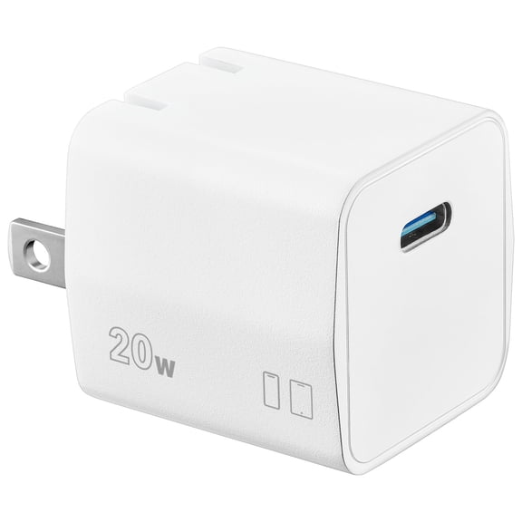 Insignia 20W USB-C Wall Charger, White