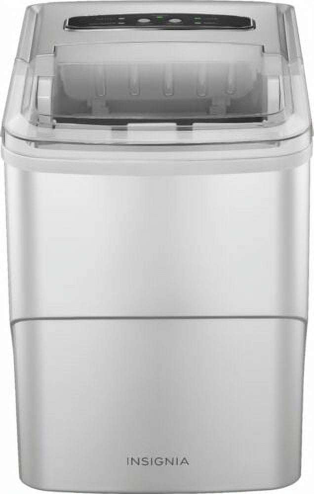 Insignia 26 Lb. Portable Icemaker with Auto ShutOff Silver