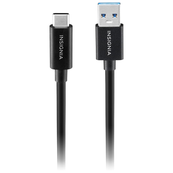 Insignia 3.3 ft. USB-A to USB-C 3.2 Gen 2 Superspeed+ 10Gbps Fast Charge and Sync Cable - Black